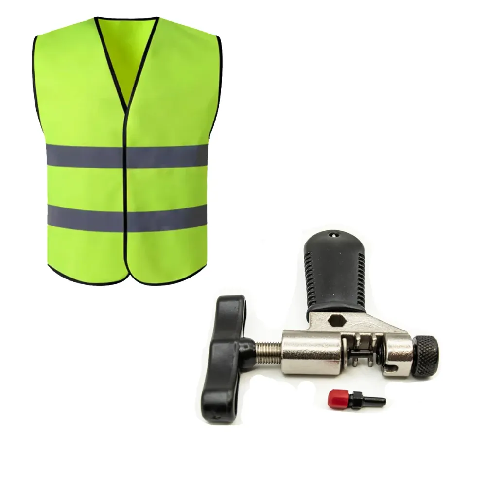 Presa lant cu maner din plastic + Vesta reflectorizanta