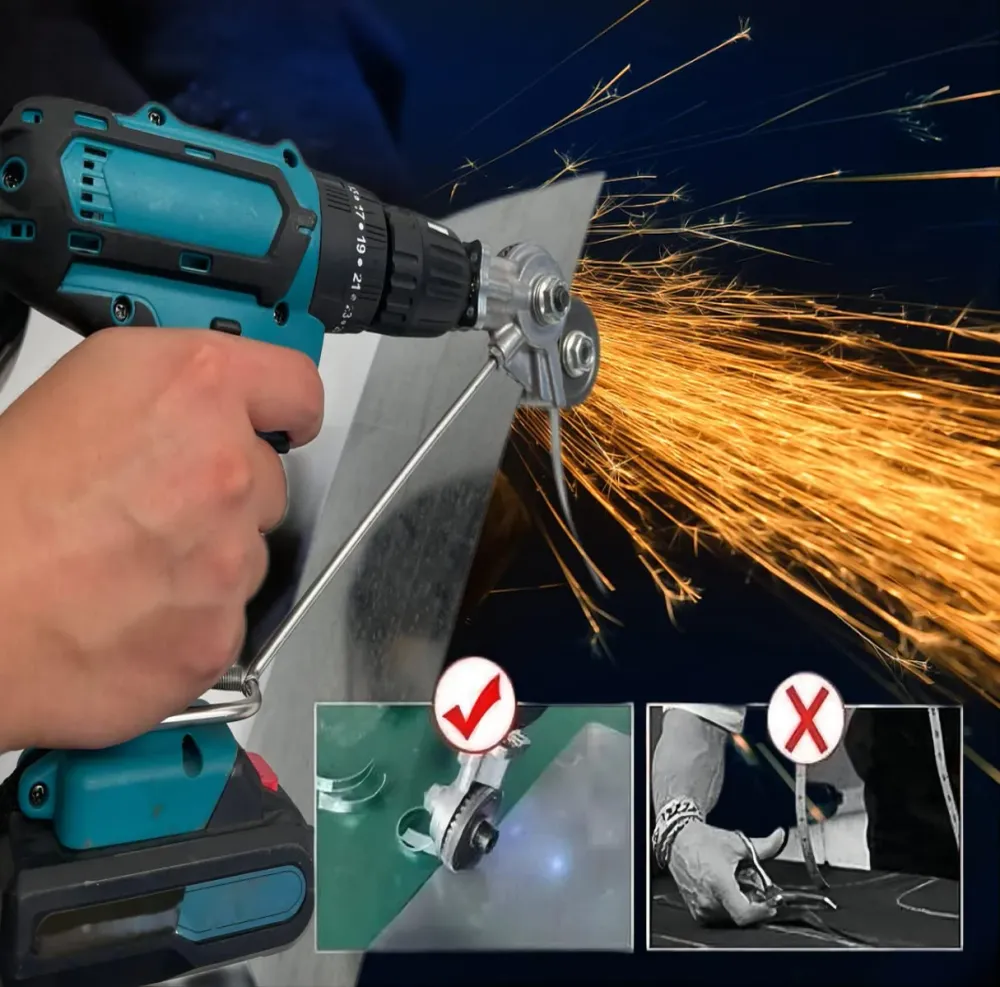 Adaptor pentru Taiat Tabla cu Role, Accesoriu pentru Bormasina si Autofiletanta