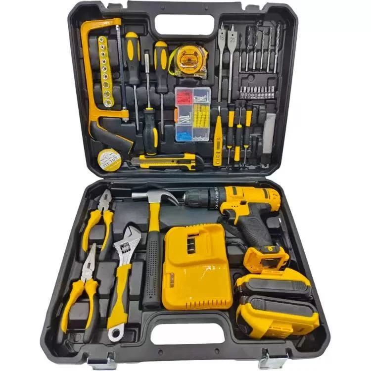 Bormașă cu 2 Acumulatori 36V, 5Ah + Trusă Completă cu 110 Piese – Set Profesional de Scule și Accesorii
