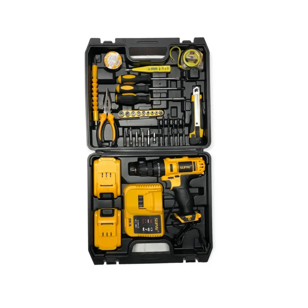 Bormașă cu Percuție 48V, 500W, 2 Acumulatori Li-Ion, 36 Accesorii, Valiză Profesională