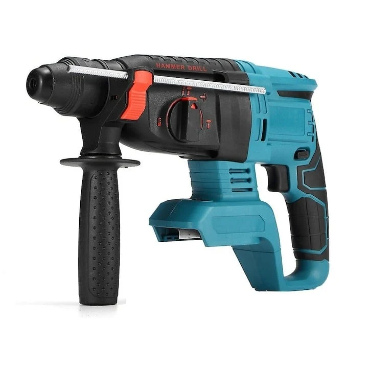 Ciocan Rotopercutor Fără Fir 48V, 1500W, 3.2J, Motor Brushless, cu 2 Acumulatori