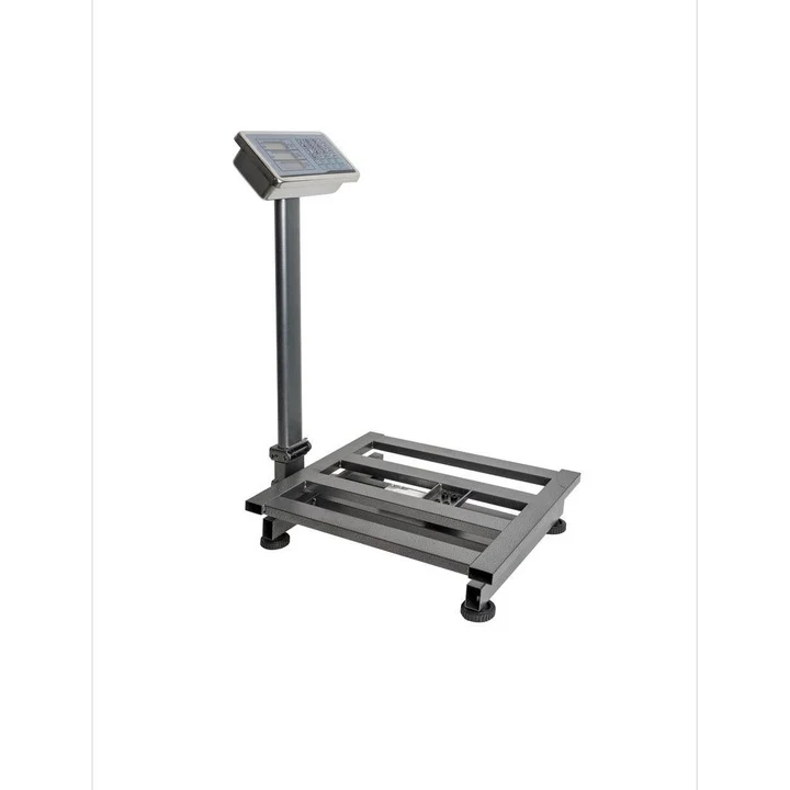 Cântar Electronic Profesional 350 kg cu Acumulator și Braț Rabatabil – Platformă Metalică din Tablă Striată 40×50 cm, Disp...