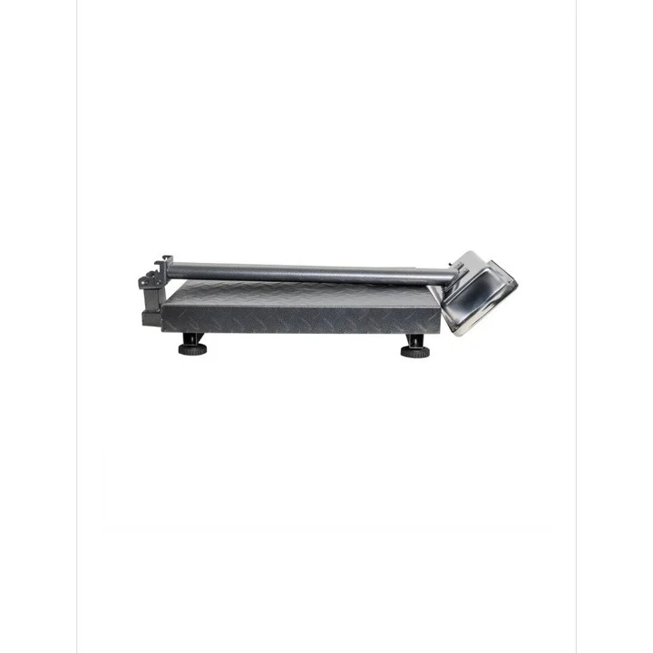 Cântar Electronic Profesional 350 kg cu Acumulator și Braț Rabatabil – Platformă Metalică din Tablă Striată 40×50 cm, Disp...