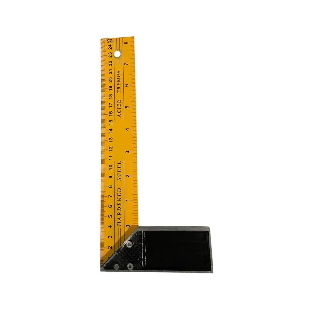 Echer Metalic de Tâmplărie 25cm - Unghi 90° Precizie Profesională