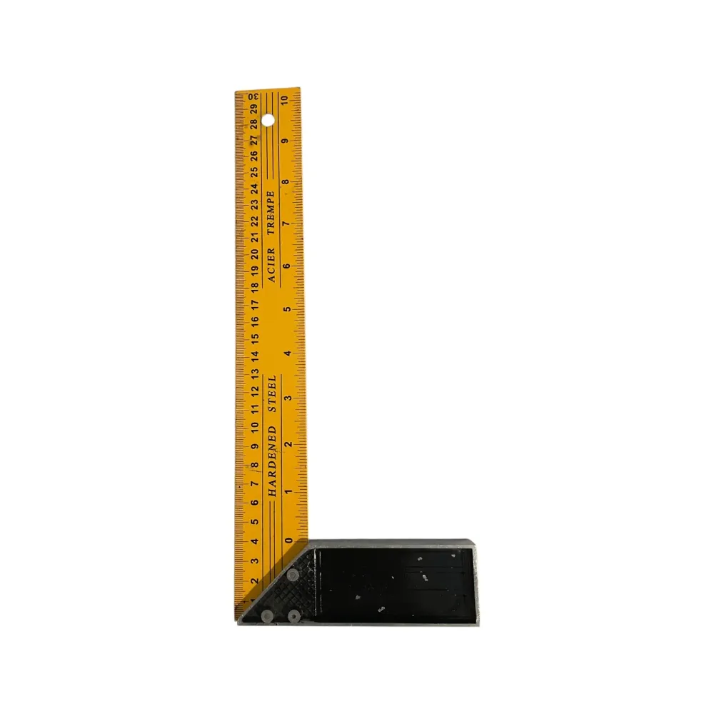 Echer Metalic de Tâmplărie 30cm - Unghi 90° Precizie Profesională