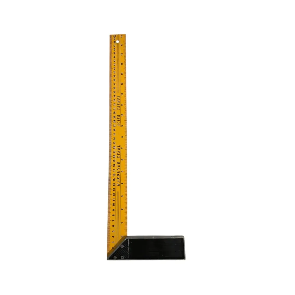 Echer Metalic de Tâmplărie 50cm - Unghi 90° Precizie Profesională