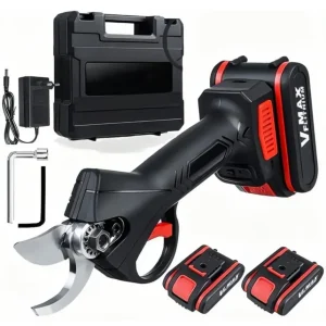 Foarfecă Electrică de Grădină 48V, 500W, Lamă SK5, 2 Acumulatori Li-Ion, Brushless – Visivo
