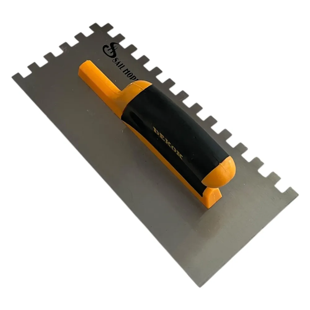 Gletieră Profesională cu Zimți 280x120mm - Mâner Ergonomic, Inox DeKok