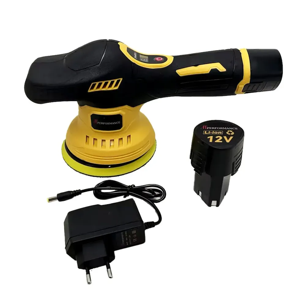 Mașă de Polish Auto Fără Fir AT Performance, 2 Acumulatori, 2800–5500 RPM, 125–150 mm, Profesională pentru Detailing