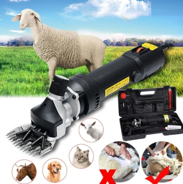 Mașă de Tuns Oi 850W, 6 Trepte de Viteză, 2400 RPM, Cablu 5m – Set Profesional Visivo