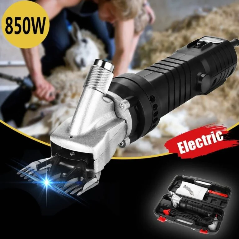 Mașă de Tuns Oi 850W, 6 Trepte de Viteză, 2400 RPM, Cablu 5m – Set Profesional Visivo