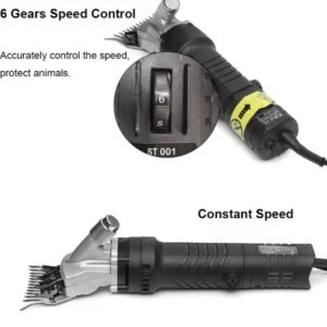 Mașă de Tuns Oi 850W, 6 Trepte de Viteză, 2400 RPM, Cablu 5m – Set Profesional Visivo