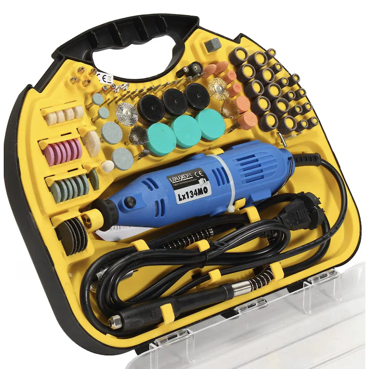 Minifreză Tip Biax Craft-Tec, 500W, 12000 RPM, cu 117 Accesorii