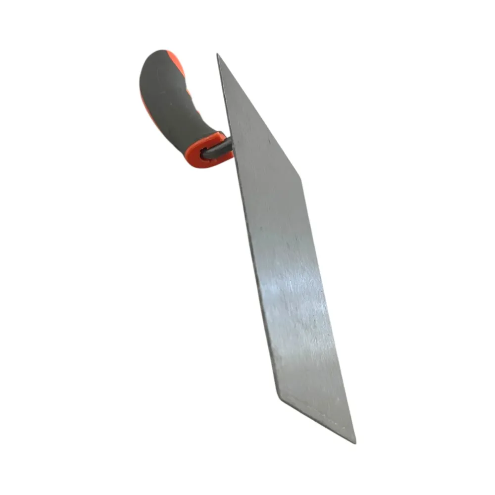 Mistrie Trapezoidală 16cm - Oțel Inoxidabil, Mâner Ergonomic Portocaliu-Gri