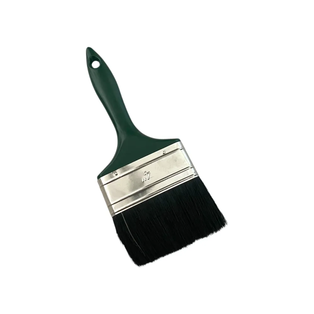 Pensulă Extra Lată de Vopsit Profesională cu Mâner Ergonomic din Lemn - Verde