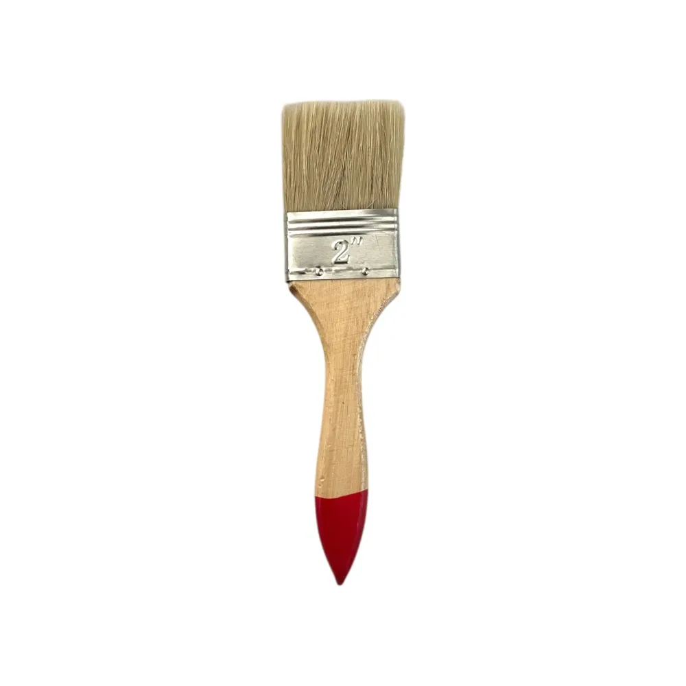 Pensulă de Vopsit 2" cu Mâner Ergonomic din Lemn Natural