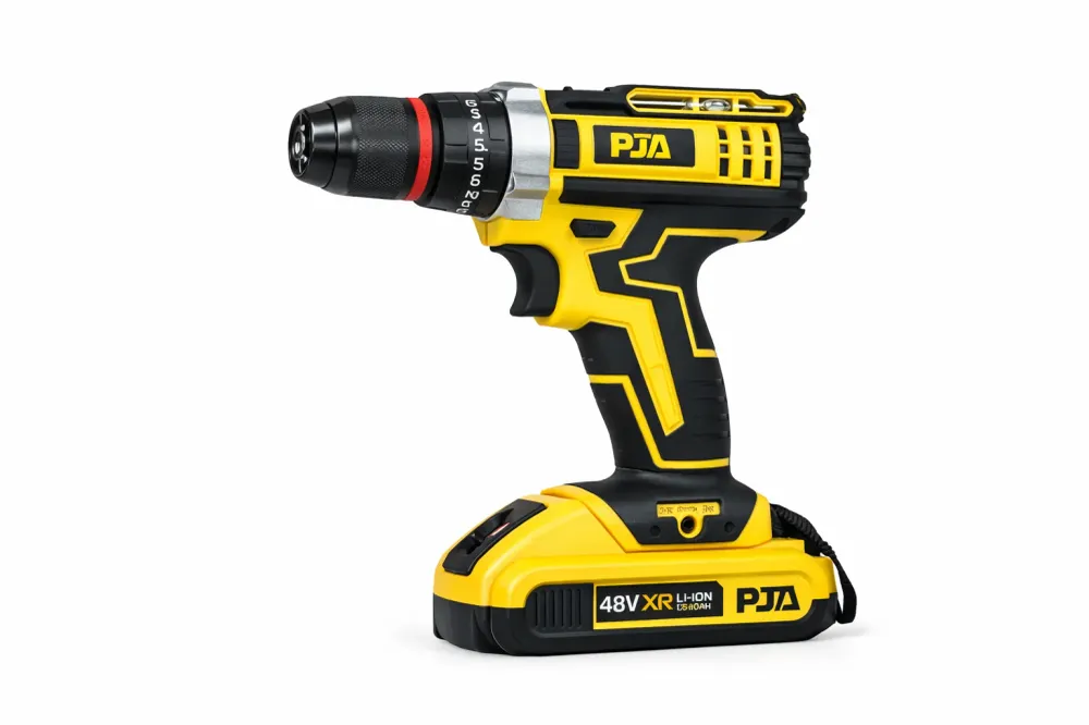 Trusa Bormașă cu Percuție 48V PJA , 2 Acumulatori / 1350 RPM , 45NM, 36 Accesorii, Valiză Profesională
