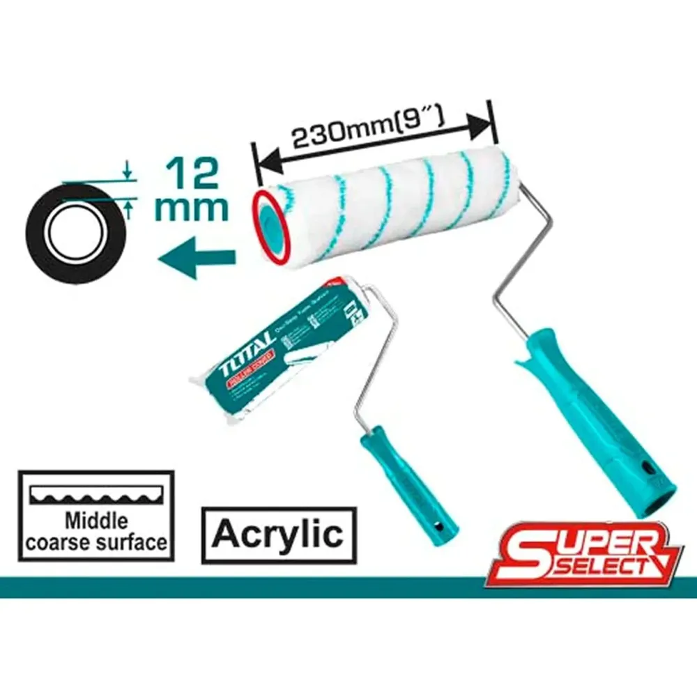 Trafalet acril TOTAL 230mm / 9", fibra 12mm