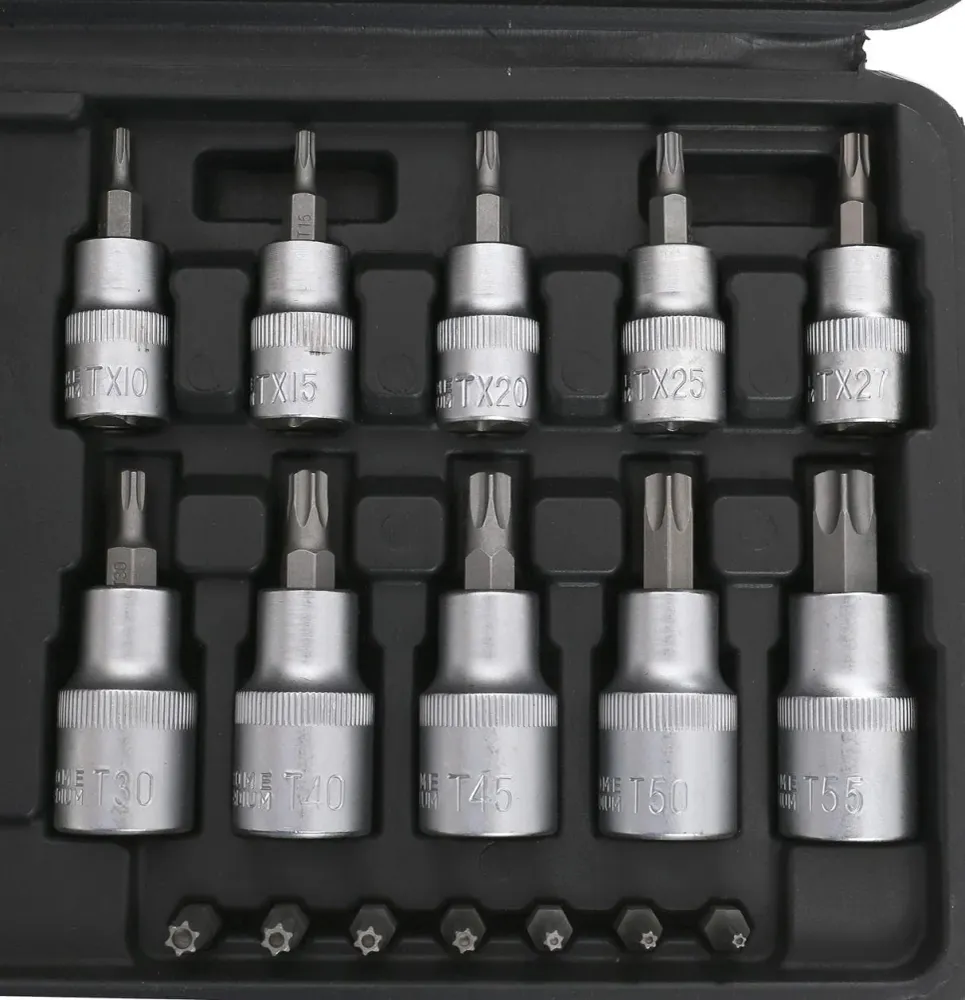 Set Biti si Tubulare Torx 30 Piese, Kraft&Dele KD10242