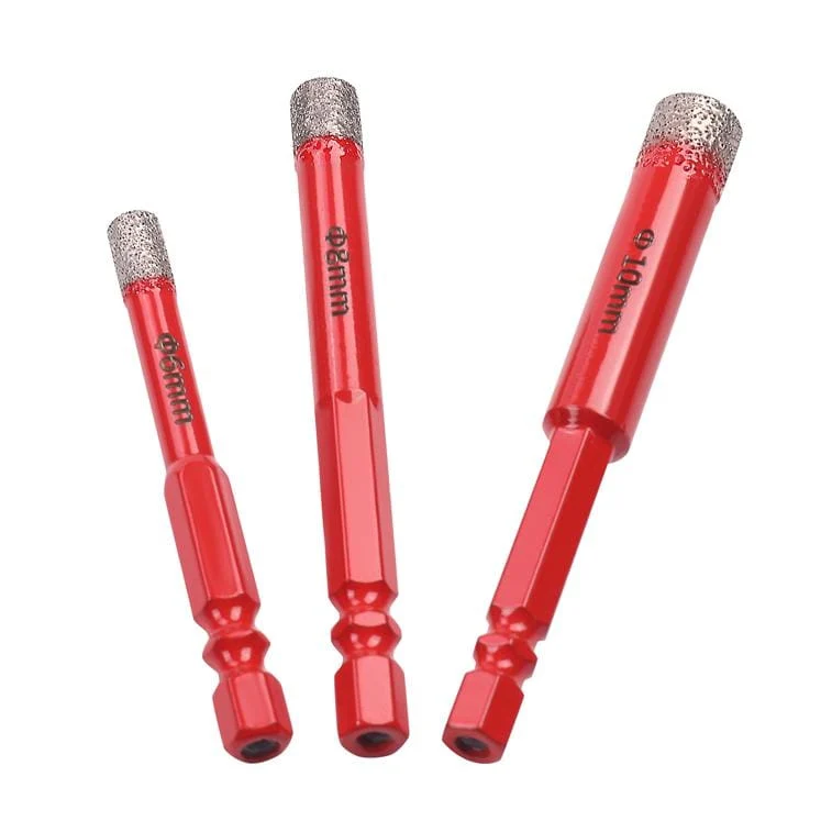 Set Burghie Diamantate pentru Gresie 6 8 10 mm, Kraft&Dele KD12645