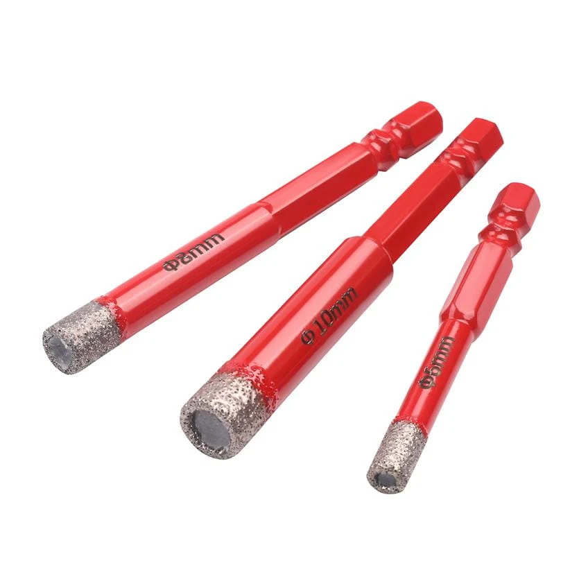 Set Burghie Diamantate pentru Gresie 6 8 10 mm, Kraft&Dele KD12645