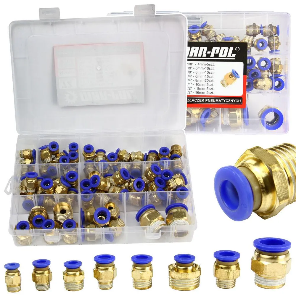 Set conectori rapizi pneumatici 72 piese