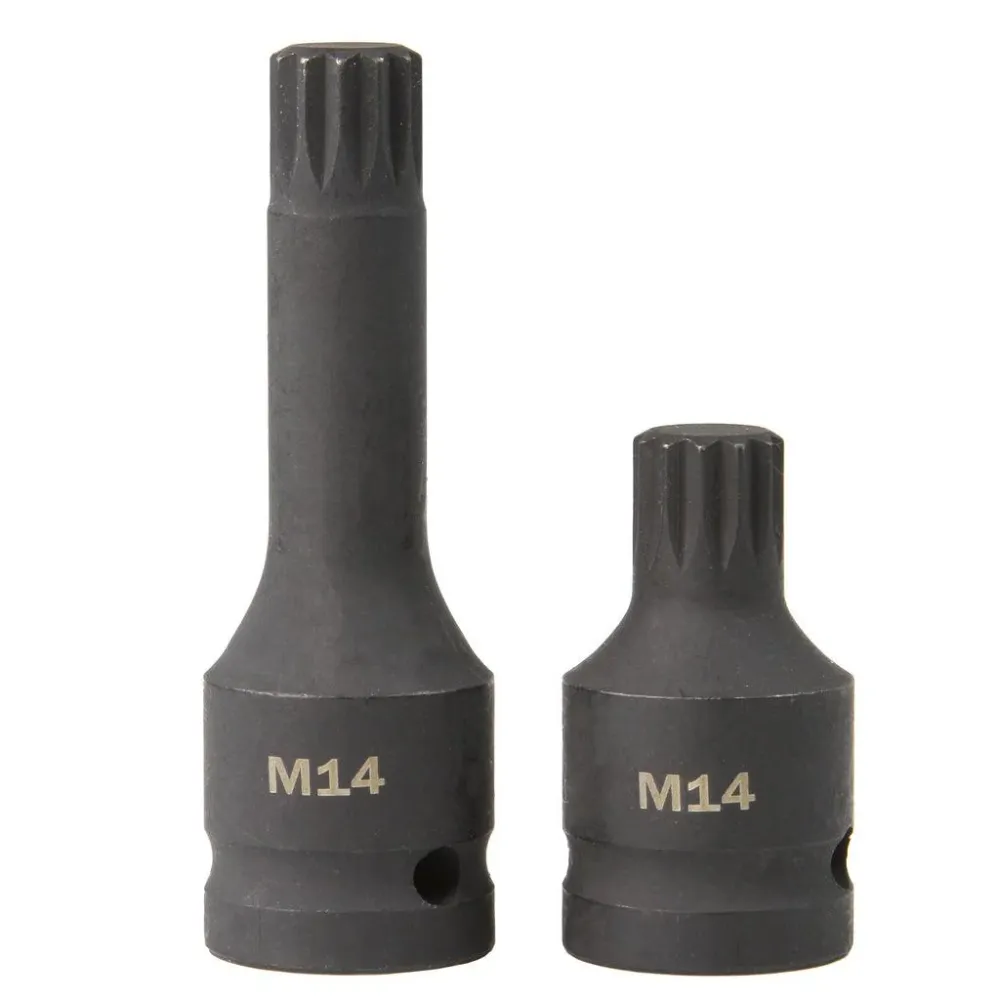 Trusa cu biti 12 laturi Spline de impact M14-M16-M18 antrenare 1/2" 6 piese