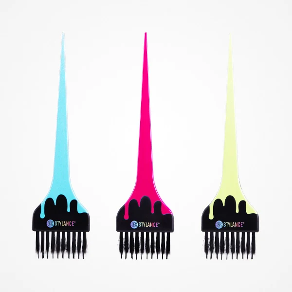 Set 3 Pensule pentru Vopsit Balayage - Color Brush Balayage Set - Stylance