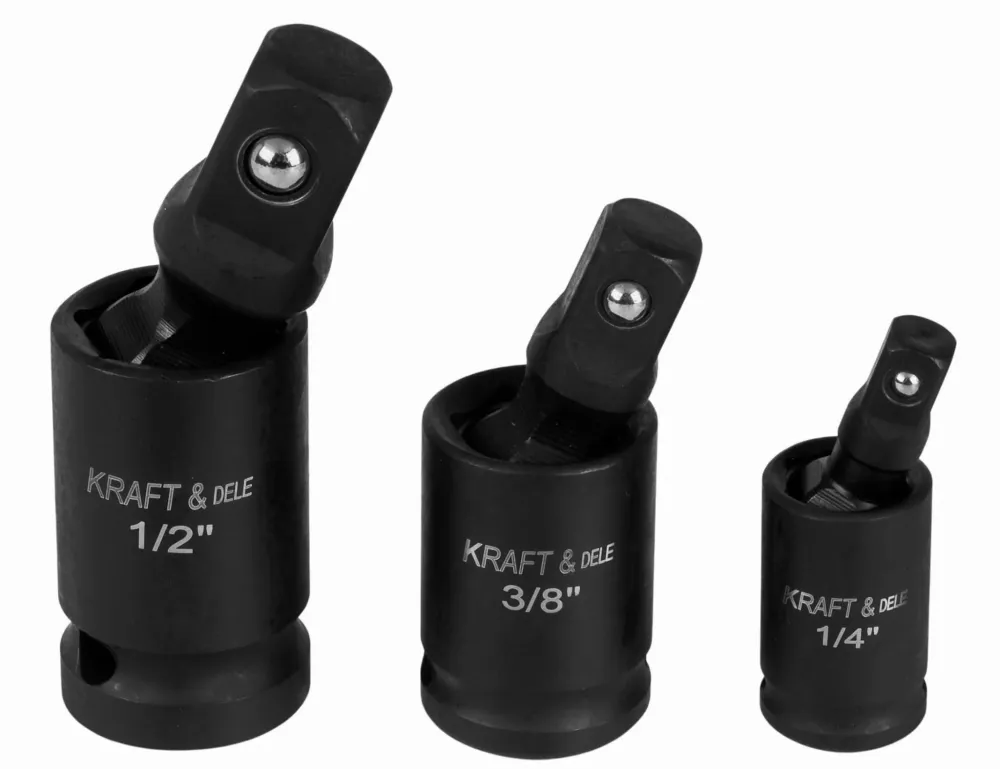 Set Tubulare Cardanice Impact 1/4" 3/8" 1/2" Otel Cr-Mo, Kraft&Dele KD10530