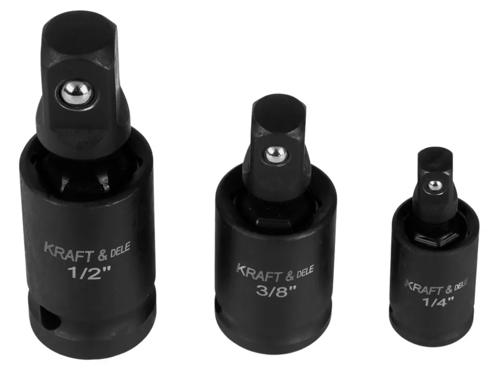 Set Tubulare Cardanice Impact 1/4" 3/8" 1/2" Otel Cr-Mo, Kraft&Dele KD10530