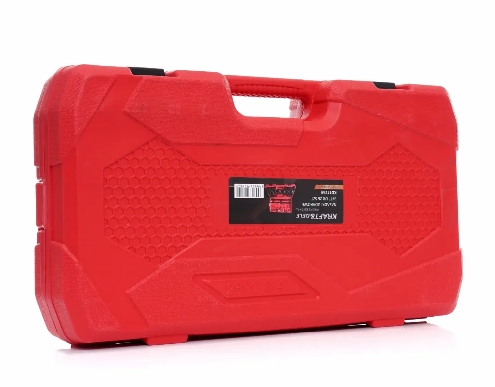 Set Tubulare Impact 26 Piese 3/4 Inch 12 Puncte, Kraft&Dele KD11759