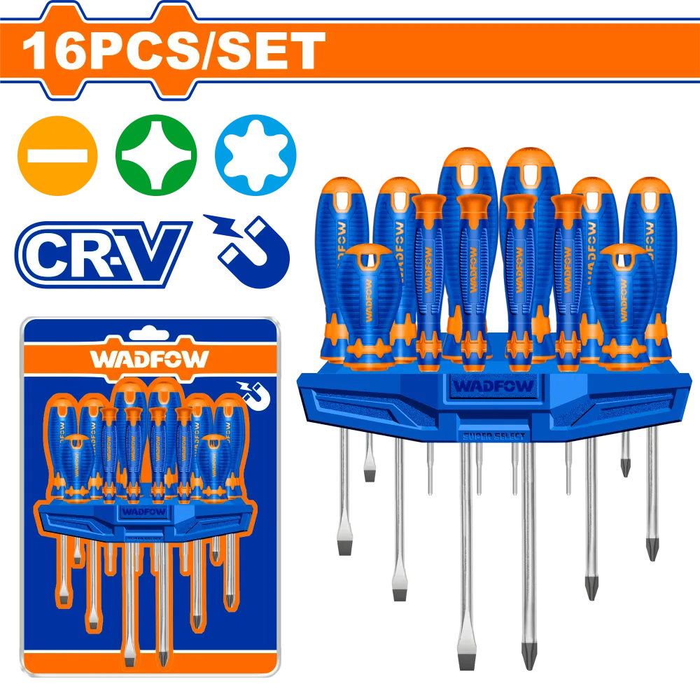 Set surubelnite Wadfow, Cr-V, 16 buc