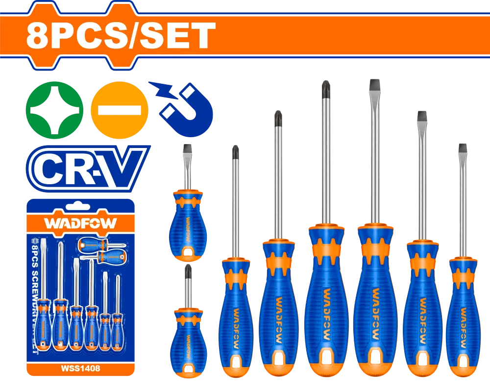 Set surubelnite Wadfow, Cr-V, 8 buc