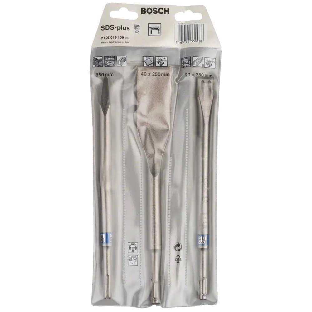 Set de daltă Bosch SDS plus 3 buc