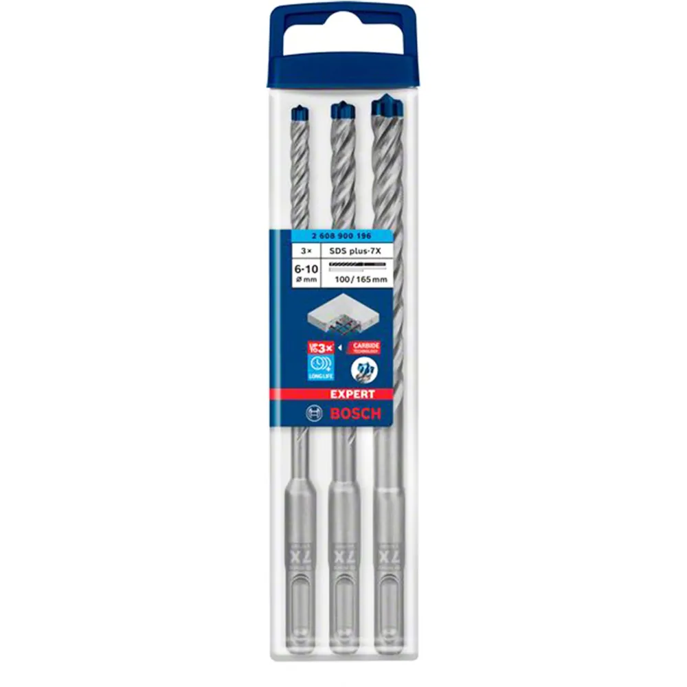 Set de sfaturi de expert Bosch SDS Plus 7X 6/8/10 mm 3BUC