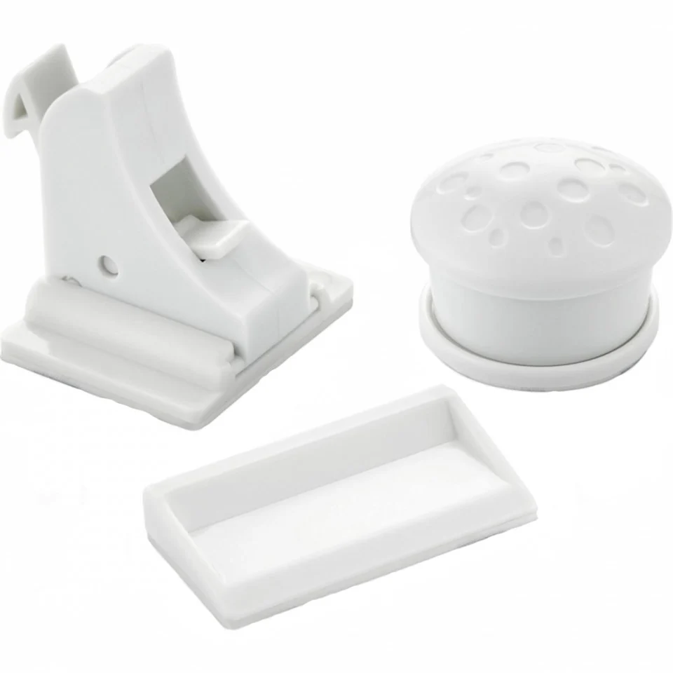 Set 4 sigurante magnetice pentru usi de dulapuri si sertare BabyJem