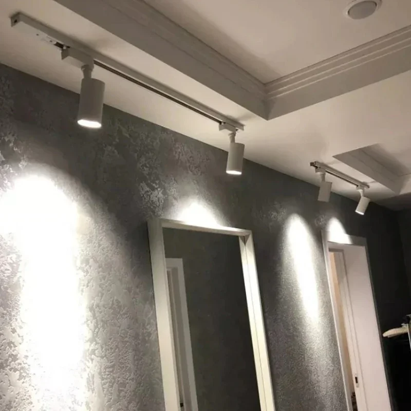 Sina trifazata Spoturi LED, 1 metru, IP20, alba
