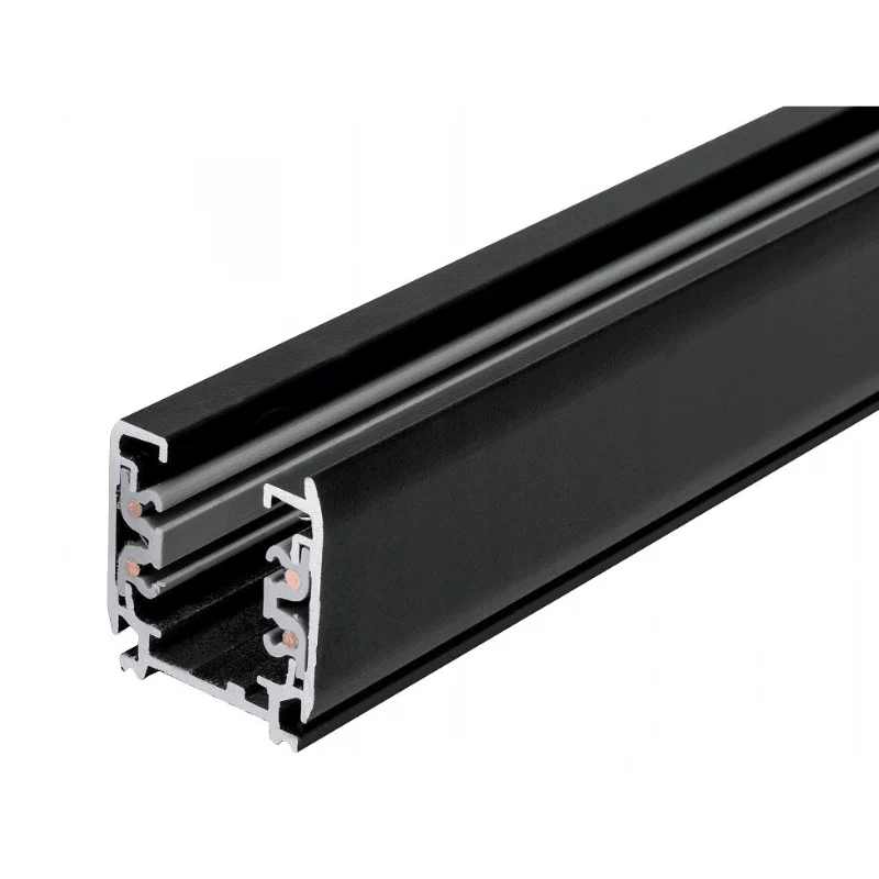 Sina trifazata Spoturi LED, 1 metru, IP20, negru