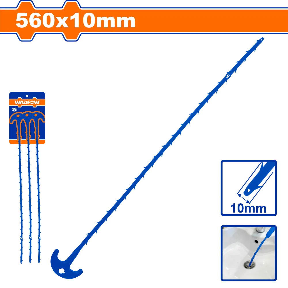 Set 3 buc sarpe pentru desfundat tevi Wadfow, 560x10mm