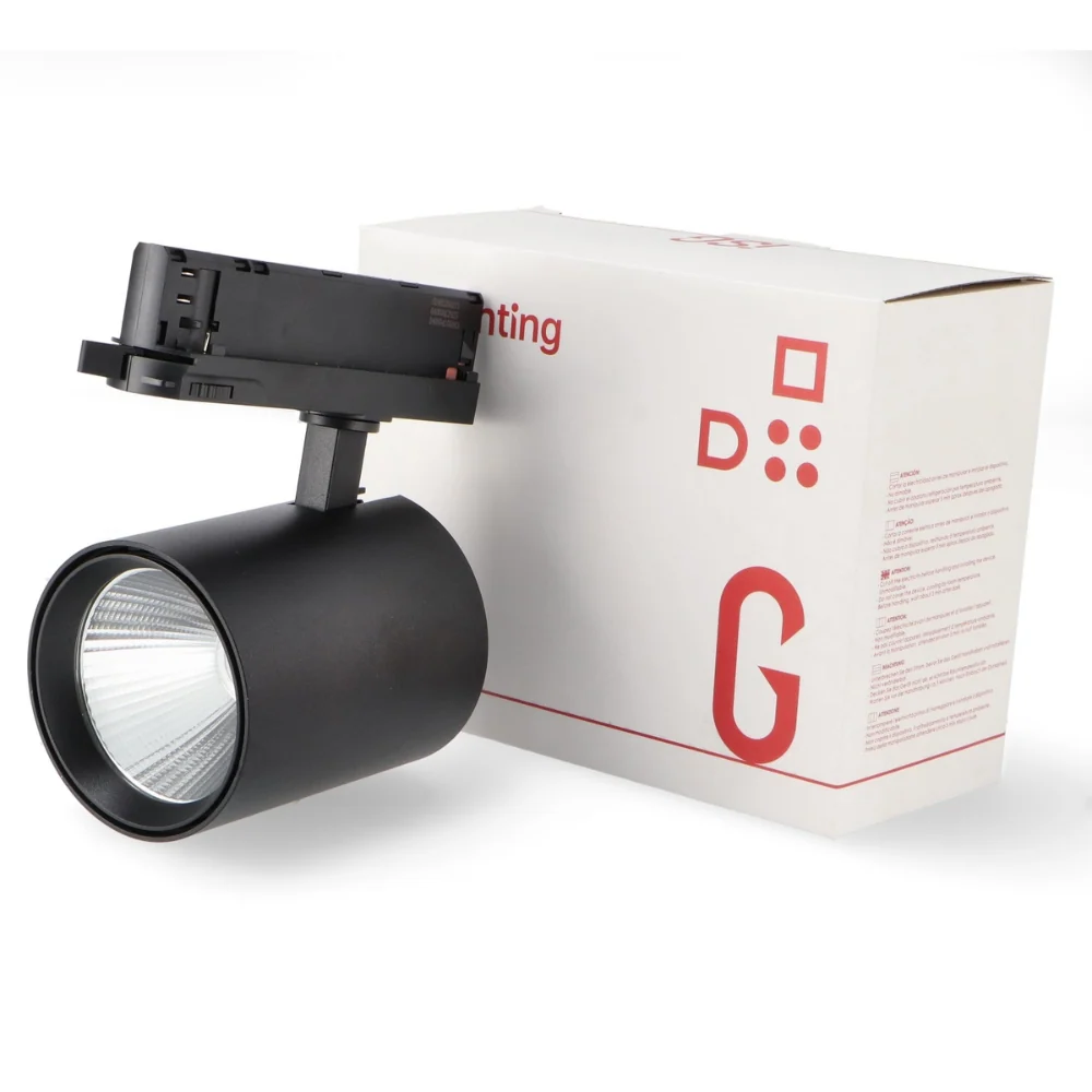 Spot LED Pentru Sina Trifazata 30W Air CCT, Flicker Free, Negru
