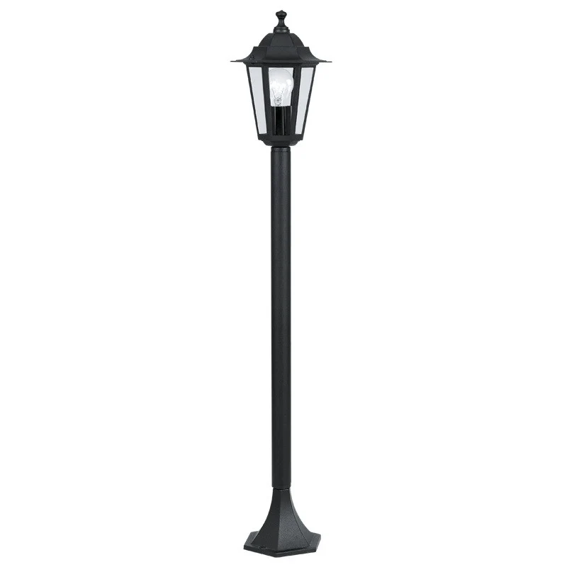 Eglo Laterna 4 Stalp mediu 1x60W, negru