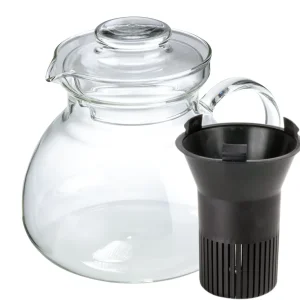 Ceainic din sticla cu strecuratoare Cleo 1.500ml