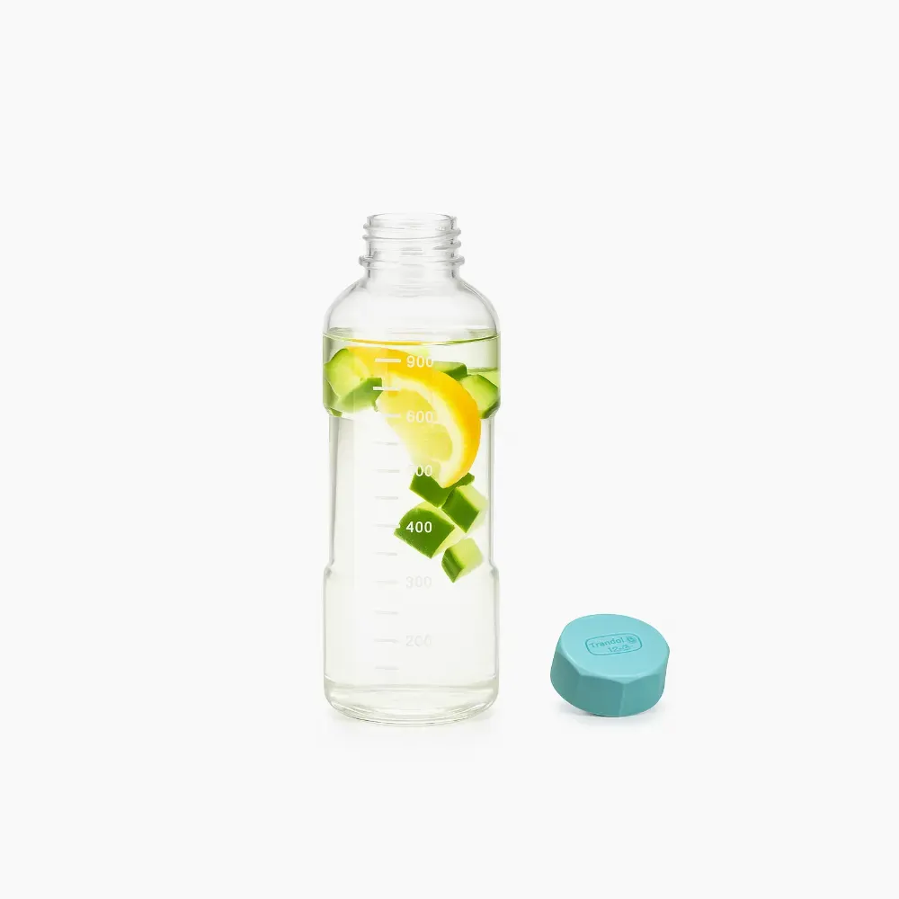 Sticlă din sticlă Jena 1l Blue Ocean Blue – Trendglas Jena