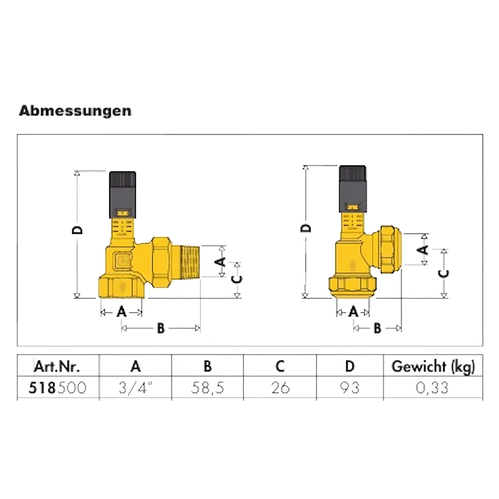 Supapă de presiune diferențială