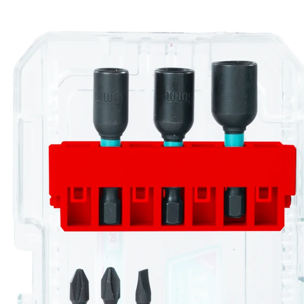 Set biti impact TOTAL 31 piese, 25/50/89 mm, piulite magnetice, suport inclus