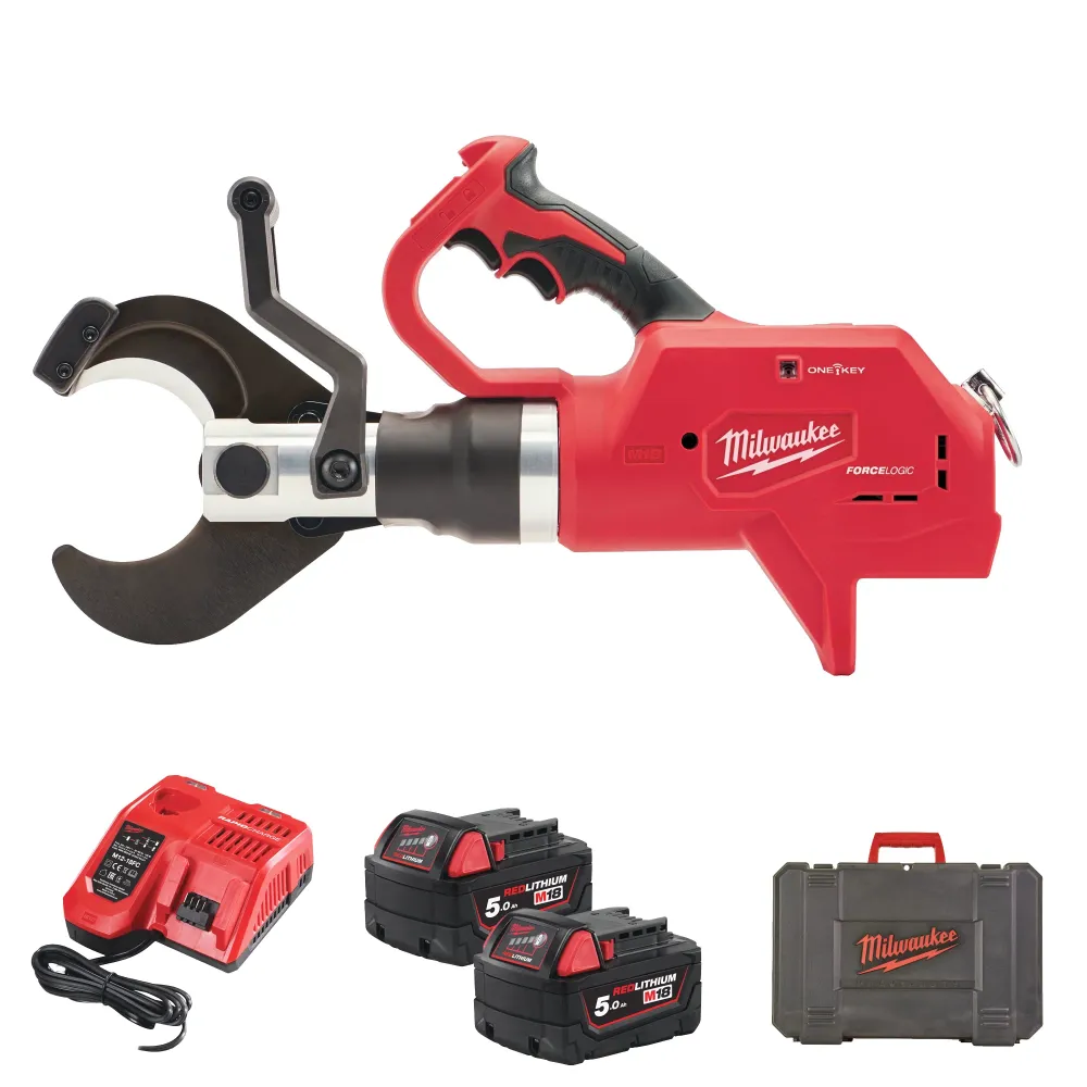 Mașă de găurit cu acumulator Milawaukee M18 HCC75-502C 18V 5Ah