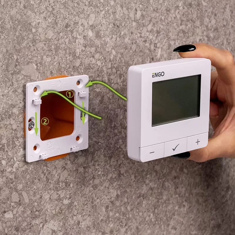 Termostat ambiental, aparent cu fir E25, ZIGBEE, 868MHZ, 230V, alb, ENGO
