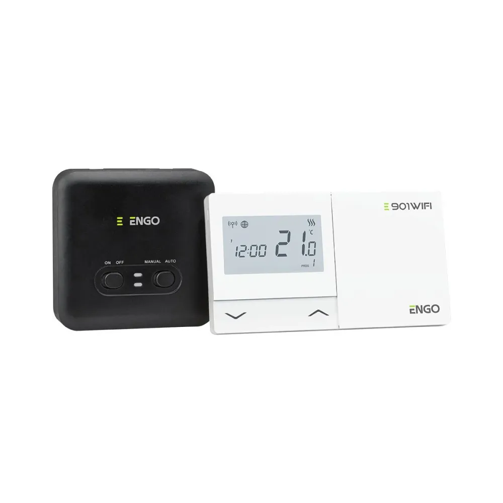 Termostat ambiental programabil, fara fir, cu control prin internet, wifi, ENGO