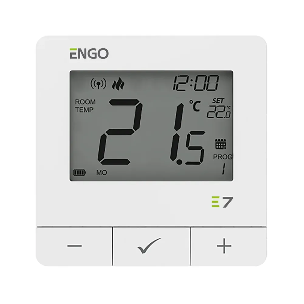 Termostat ambiental programabil fara fir E7-RFW, ENGO