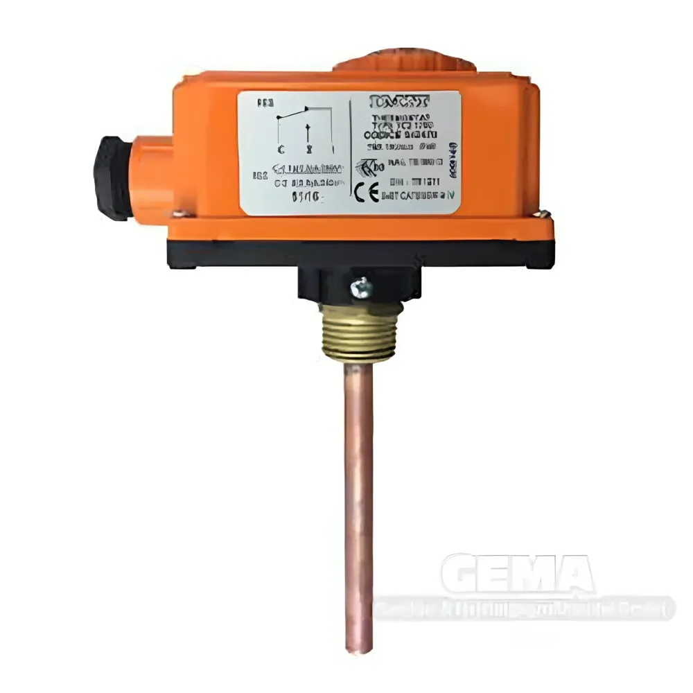 Termostat de control inclusiv manșon de imersie pentru controlul automat al temperaturii 0°C-90°C